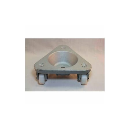 Bond Casters & Wheels Bond Cast Iron Triangular Cup Dolly 2127  UHMW PE Wheels  450 Lb Capacity 2127 DOLLY/UHMW